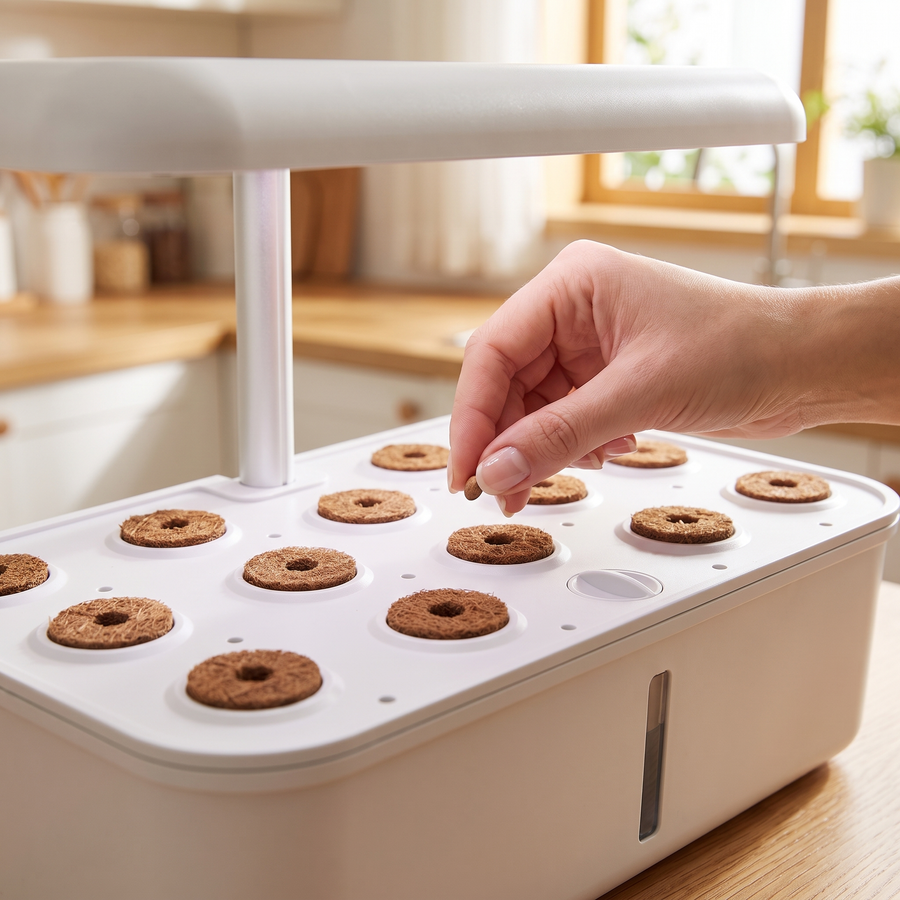 Verdia One : semer les graines dans les éponges de germination