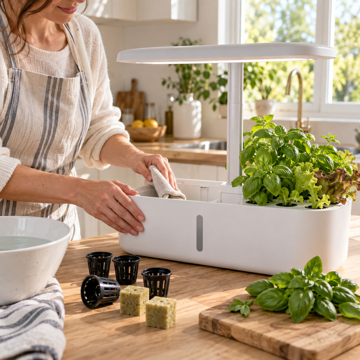 Comment nettoyer un potager hydroponique sans abîmer ses plantes ?