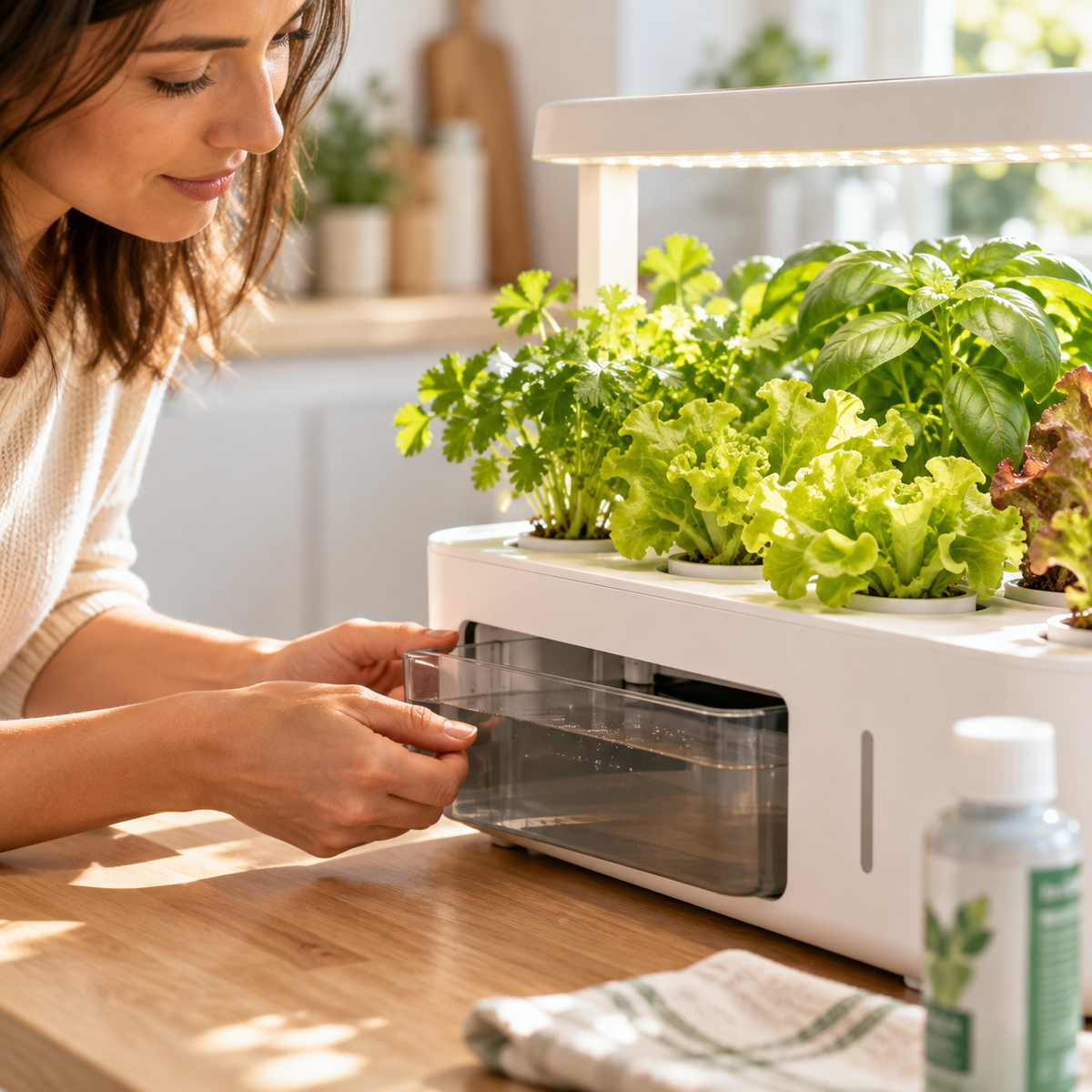 Faut-il changer l’eau d’un potager hydroponique ?