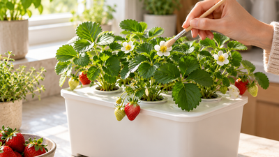 Potager intérieur : comment polliniser tomates, fraises et piments ?