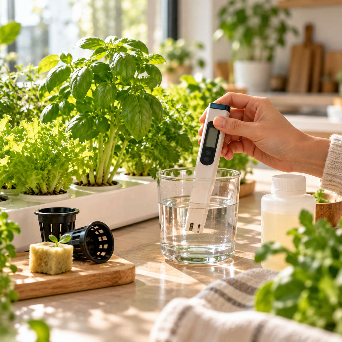 EC en hydroponie : faut-il vraiment la mesurer dans un potager intérieur ?