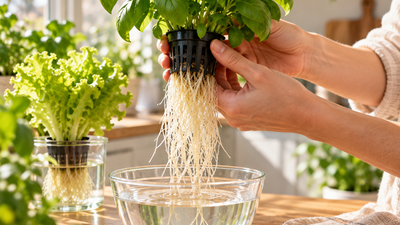 Potager hydroponique : faut-il couper les racines trop longues ?