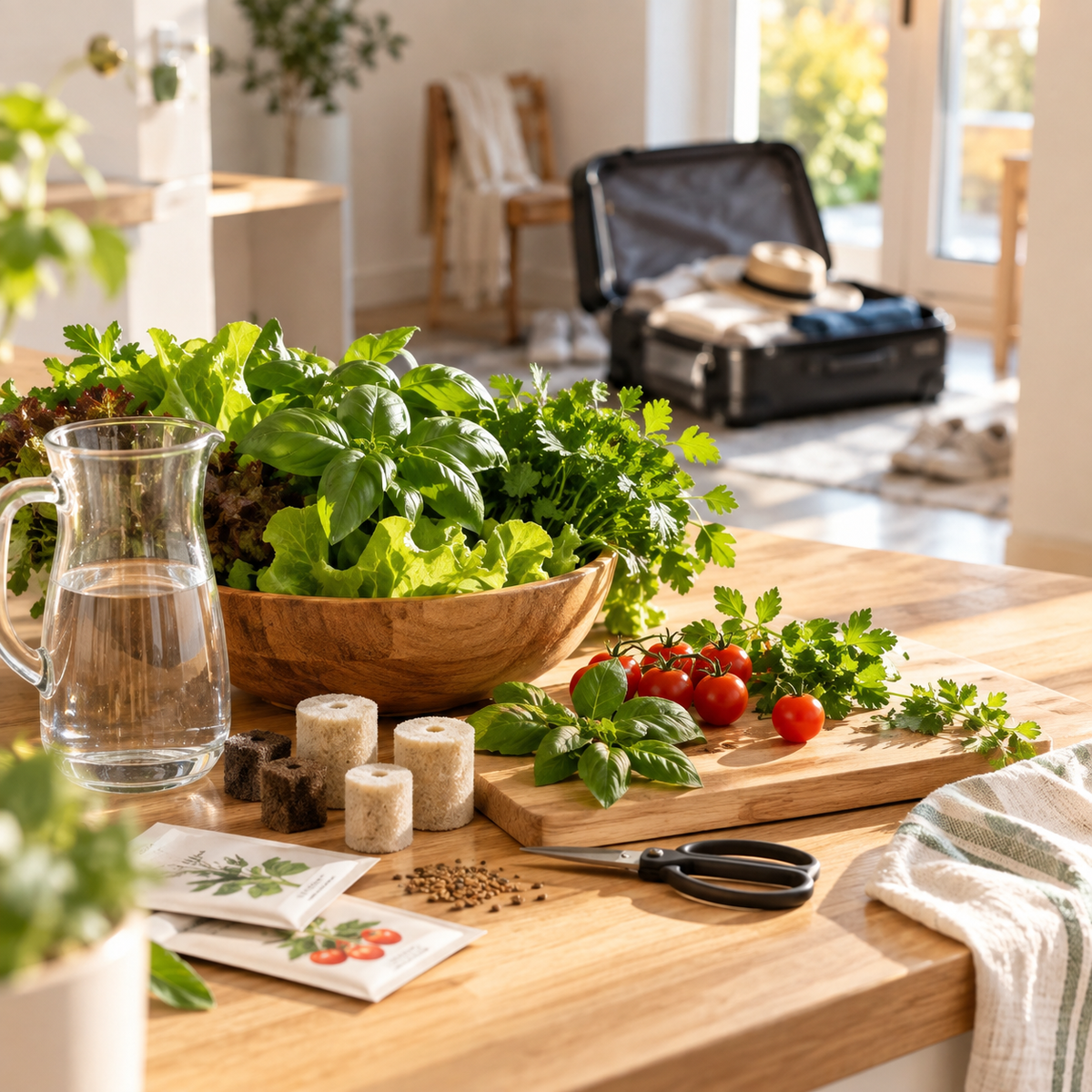 Potager hydroponique et vacances : comment préparer une absence ?