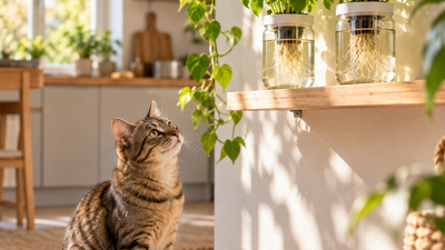 Potager intérieur et chat : comment protéger vos plantes et votre animal ?